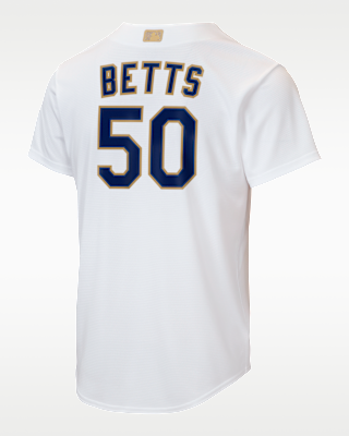 Mookie Betts Los Angeles Dodgers 2025 World Series Champions Gold